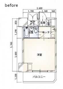 リフォーム前の図面